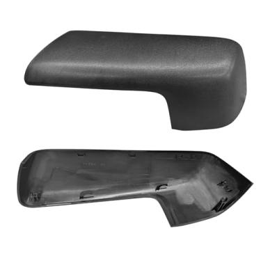 Imagem de Moonlinks Compatível com 2019-2025 Chevy Silverado 1500 GMC Sierra 1500 Capa de espelho lateral, acabamento de tampa de espelho retrovisor externo preto texturizado LH e RH para Silverado 1500 (1 par)