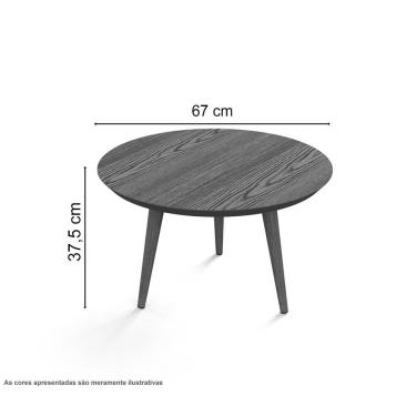 Imagem de Mesa De Centro Luna 670 Cumarú Patrimar