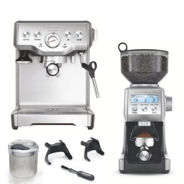 Imagem de Combo Kit Cafeteira Express + Moedor De Grãos De Café - Elétrico By Breville - 110v