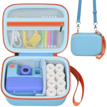 Imagem de Boobowl Capa Compatível Com Esoxoffore/Dududragon/Letshaha/Greenkinder/Dylanto/Mgaolo Upgrade Para Câmera De Impressão Instantânea Infantil, Câmeras Vídeo Digitais, Bolsa Armazenamento Brinquedos (S