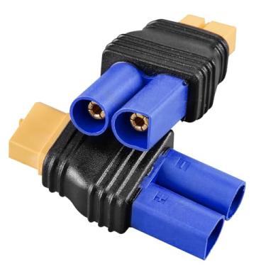 Imagem de ZHOFONET Conector Fêmea Xt60 Para Macho Ec5, 2 Conectores Moldados Por Injeção Xt60-Ec5, Adaptador De Bateria Rc Drone Lipo Micro Fpv.