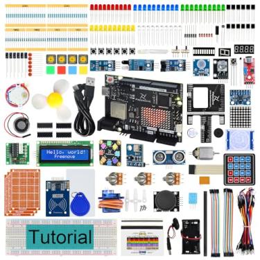 Imagem de FREENOVE Kit Inicial Completo Com Placa V5 Rev4 Wifi (Ide Compatível Arduino), Microcontrolador Arm Cortex-M4, Esp32-S3 Integrado, Tutorial Detalhado De 474 Páginas, 343 Itens, 90 Projetos