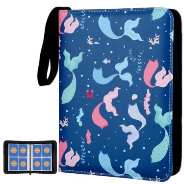 Imagem de MTGPRO Pasta Para Cartões Com 4 Bolsos, 400 Álbum De Colecionador Capa Removível (Vestido Sereia)