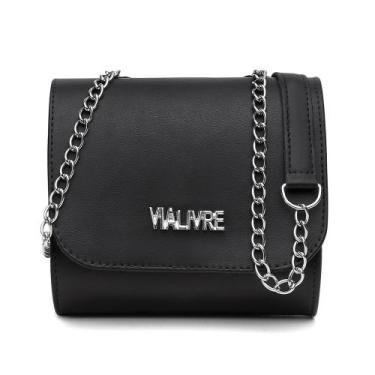 Imagem de Bolsa Feminina Mini Bag  Estilosa Pequena de Ombro com Alça Corrente -