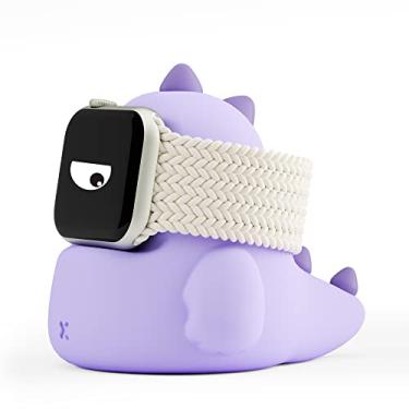 Imagem de ELETIUO Suporte de carregador compatível com Apple Watch Series Ultra2/Ultra/10/9/8/SE2/7/6/SE/5/4/3/2/1 (49/46/45/44/42/41/40/38 mm), base de carregamento para Apple Watch, suporta modo criado-mudo,