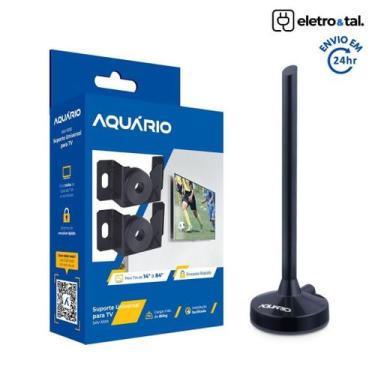 Imagem de Kit Suporte De Tv Universal Fixo 10 a 84 Polegadas + Antena Digital In