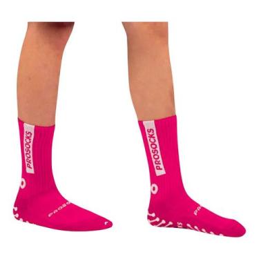 Imagem de Meia ProSocks UltraGrip Antiderrapante Cano Alto Infantil, Rosa