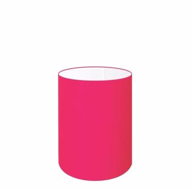 Imagem de Cúpula em Tecido Cilindrica Abajur Luminária Cp-4012 18x25cm Rosa Pink