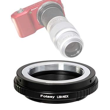 Imagem de Fotasy Adaptador de cobre ajustável Leica M39 para montagem E, LTM 39 mm E-Mount, compatível com Sony a7 a7R a7s II III IV a9 a7c Alpha 1 a6600 a6500 a6400 a6300 a6100 a6000 a5100 a5000 a35000 ZV-E10