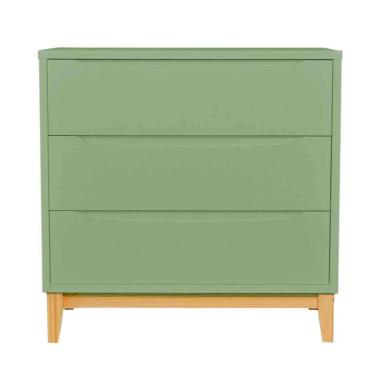 Imagem de Cômoda Infantil Amor Perfeito 3 GV Verde e Pinus