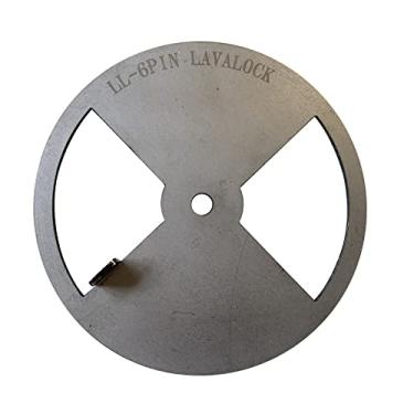 Imagem de LavaLock® Fumador cata-vento churrasqueira amortecedor de ar ventilador, aço 4 6 8 12 (15 cm de diâmetro)