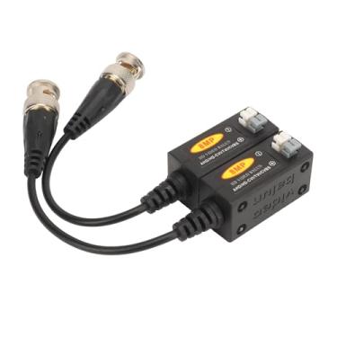 Imagem de Vídeo conectores balun de alta definição BNC Transmissor 1 canal HD Transmissão de sinal analógico para sistemas de vigilância de CCTV ABS PVC Material 2 pacote