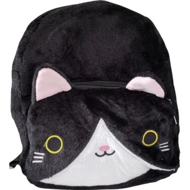 Imagem de Mini Mochila Bichinhos Em Pelúcia - Gato