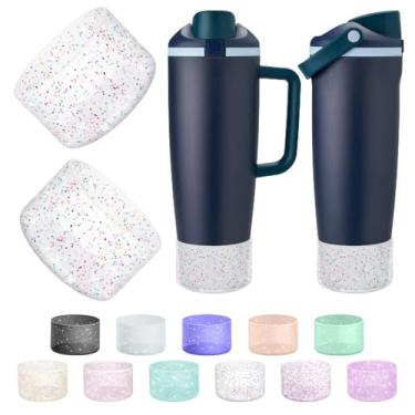 Imagem de 2 peças de bota de silicone compatível com Owala 850 g e 1,134 g FreeSip Sway garrafas e copos, capa protetora antiderrapante para copo Freesip Sway