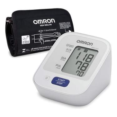 Imagem de Monitor De Pressão Arterial De Braço Digital Hem-7122 Omron Cor Branco