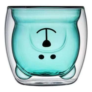 Imagem de Xicara Criativa Em Formato De Urso Coloridas 250ml Vidro - NoBrand, Az