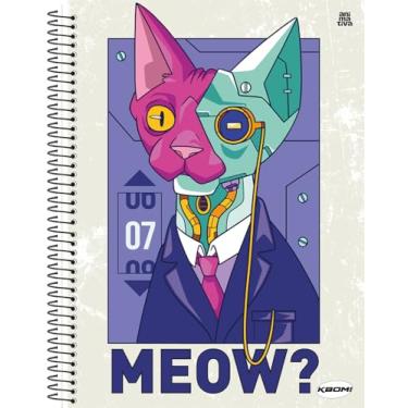 Imagem de Caderno Universitário Animativa, 1 Matéria, Capa Dura, Kbom Masculino, 96 Folhas, Pacote com 4