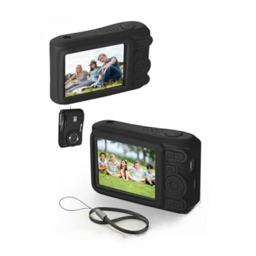 Imagem de YUULNMOP Capa de silicone para câmera compatível com Kodak PIXPRO FZ45, antiarranhões, capa macia com alça de mão para câmera digital FZ45, leve, durável, 6 cores (preto)