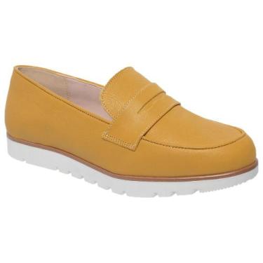 Imagem de Mocassim Footwear - Estilo E Conforto - Charelli Calçados, Mostarda, 4