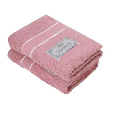 Imagem de Toalha Rosto Linha Excellence 50X80cm DE'LIMAS, Rose