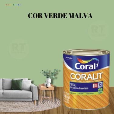 Imagem de Esmalte Sintético Base Água Coral Coralit Brilhante Verde 800ml, Cor V