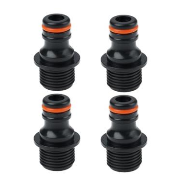 Imagem de SG Store 4 peças de conector de torneira AG de 1,27 cm compatível com equipamentos de irrigação de jardim Gardena, ferramentas de jardinagem e sistemas de irrigação