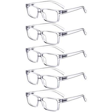Imagem de Óculos de leitura Eyekepper Vintage para homens +2.50, pacote com 5