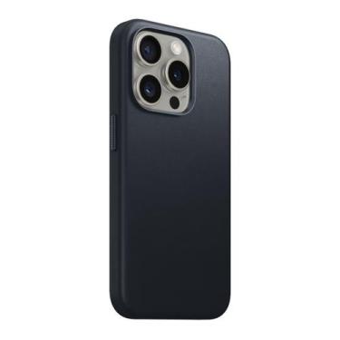 Imagem de Capinha de Couro Magsafe para iPhone 15 Pro - GCM CASES, Azul Cobalto
