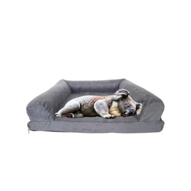 Imagem de Cama Sofá Pet 65x55x17cm 100% Lavável e Resistente - Escolha a Cor - Pet Querido (CINZA)