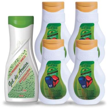 Imagem de Kit 4 Gel Nocauteador com arnica gel Massageador reduz inflamação e 1 