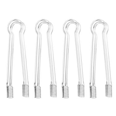 Imagem de Yoodelife Pinça de servir buffet de plástico, pinças de cozinha transparentes de 15 cm, pequeno utensílio de servir, pinças de plástico descartáveis, aperitivos para buffet, churrasco, festa, comida