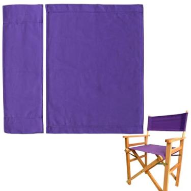 Imagem de TBACW Kit de capas de substituição de cadeira de diretores para cadeiras de diretores, assento de lona de substituição de cadeira de cinema e capa de pano Oxford para cadeira de diretor doméstico