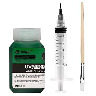 Imagem de Tinta Máscara de Solda UV PCB, 100g, 4-em-1, Verde, Proteção Contra Corrosão