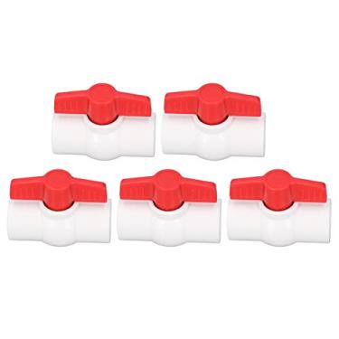 Imagem de Válvula de esfera de água de água PVC PVC Plástico parafuso Tubulação de mangueira tubo de mangueira de conexão rápi conexão de conexão com envelhecimento Durável Taça T (20mm)