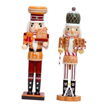 Imagem de UGPLM 2 Peças de Bonecos de Quebra-nozes de Natal para Presente de Festival em Casa