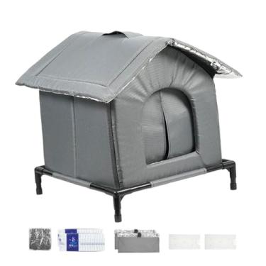 Imagem de Generic Casa para gatos refrescante de verão, abrigo para gatinhos, suporte reutilizável, casa respirável para gatos vadios, condomínio para animais, M
