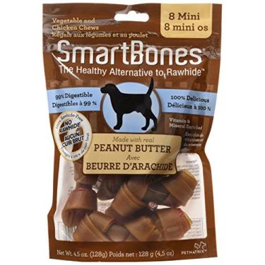 Imagem de Ossinho para Cães Smartbones Peanut Butter Mini 8pk
