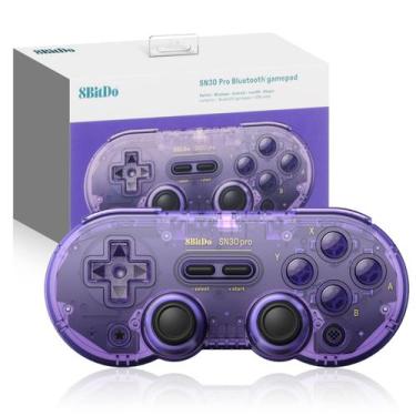 Imagem de Controlador de jogo 8Bitdo SN30 Pro sem fio Bluetooth para switch