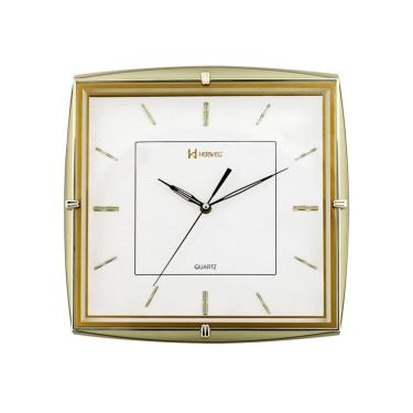Imagem de Relogio de Parede Quadrado Dourado Claro Moderno Herweg