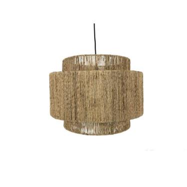 Imagem de Cúpula Para Luminária De Teto Em Juta 47Cm X 37Cm Rafimex