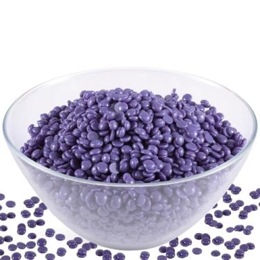Imagem de PURPLESKY Grânulos de cera dura de 2,268 g a granel - depilação para depilação para corpo, rosto, costas, axila, perna, salão de beleza, escolha de spa - remoção rápida e grossa - longa duração