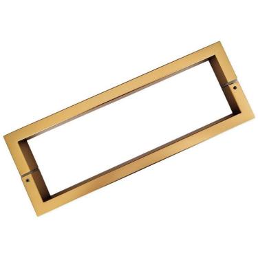 Imagem de Puxador Duplo Para Porta Df905 30Cm Dourado Fosco Italy Line