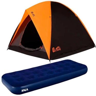 Imagem de Barraca Camping Alta Premium Para 6 Pessoas BEL + Colchão Inflável Sol