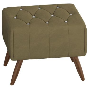Imagem de Puff Puf Para Sala Pes Madeira Trit Veludo SL 945 Peer