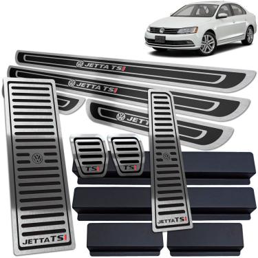 Imagem de Soleira Pedaleira Manual Descanso Jetta Tsi Preto A.R I