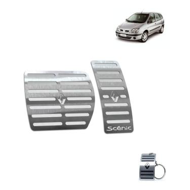 Imagem de Pedaleira Automático Renault Scenic 2001 a 2011 Prata