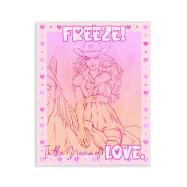Imagem de Stupell Industries Placa de parede Freeze Name Of Love Cowgirl, design de Ziwei Li, 14 x 11