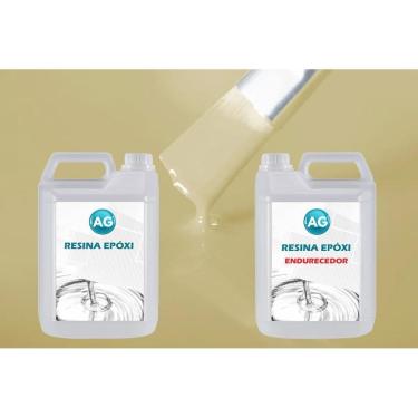 Imagem de Resina Epóxi 1Kg + Cor Sólida Marfim Ral1014 Ag Media Espess