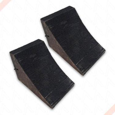 Imagem de Kit C/ 03 Pares Calço De Borracha Para Roda De Caminhão . - Plastcor