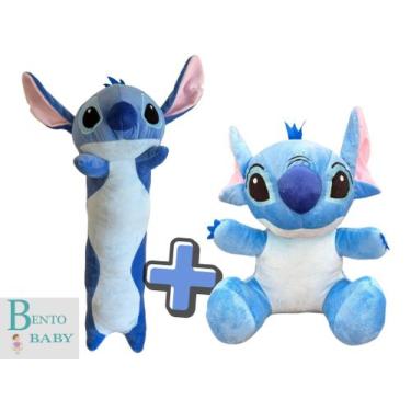 Imagem de Kit Stitch De Pelúcia Grande + Travesseiro Stitch Xuxão 66cm - Bento B